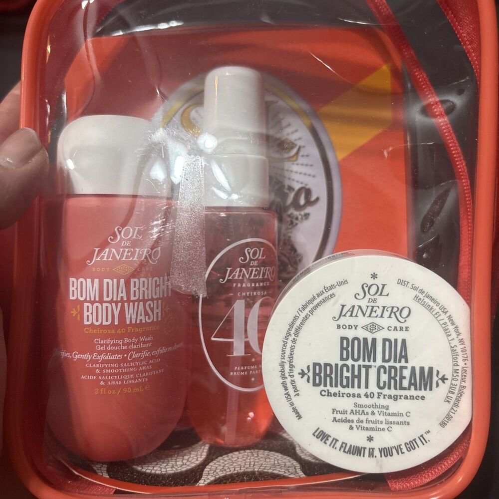 Sol de Janeiro Bom Dia Bright Jet Set Of 3*Cheirosa 40 Fragrance*New & Authentic